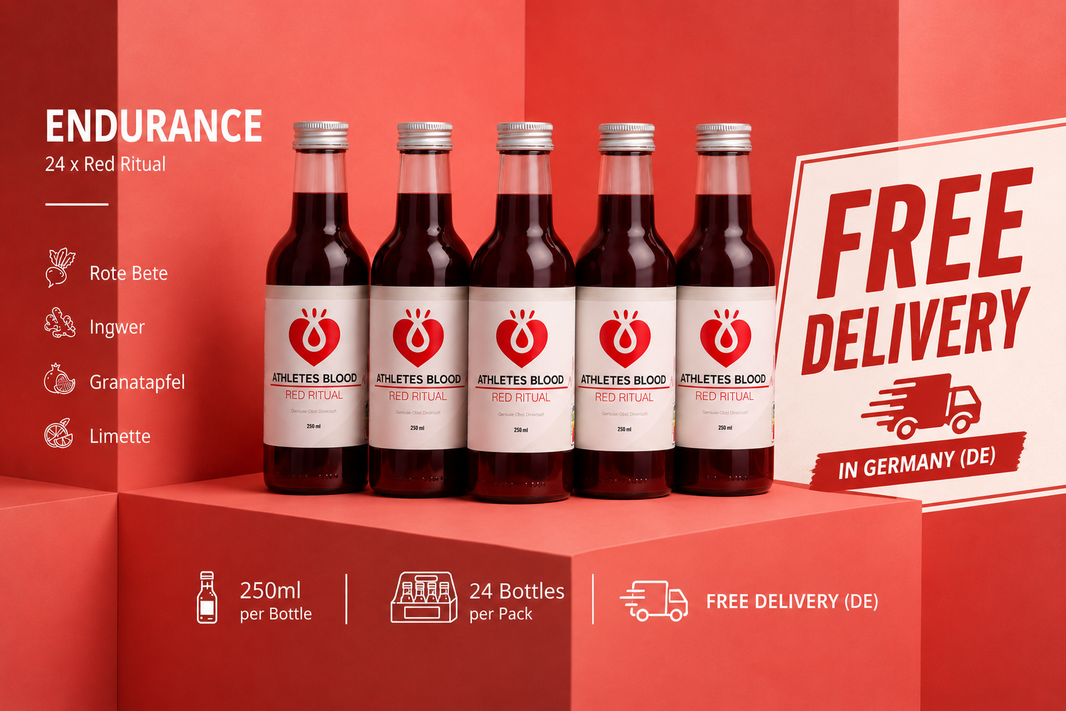 Athletes Blood – Red Ritual 24er (Free Delivery)